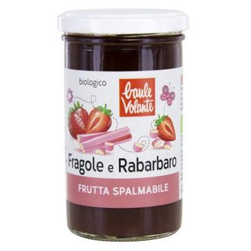 Frutta spalmabile Fragola e Rabarbaro (con sciroppo d'agave) 280 g