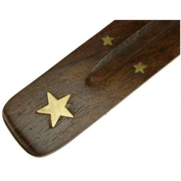 Brucia incensi a gondola per bastoncini (25 cm) con stella