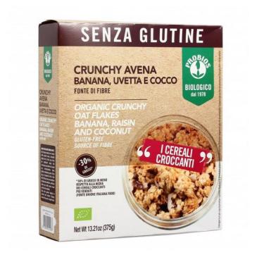 Crunchy Avena Banana Uvetta e Cocco 375g