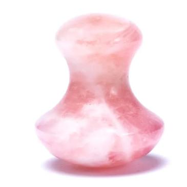 Massaggiatore a forma di fungo in quarzo rosa