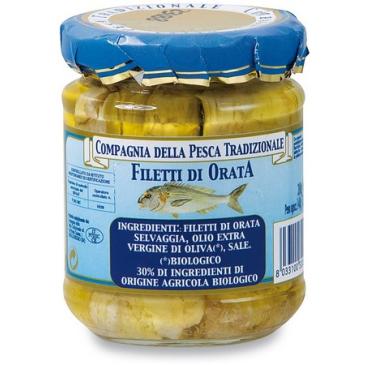 Filetti di orata selvaggia in olio extravergine di oliva 200g