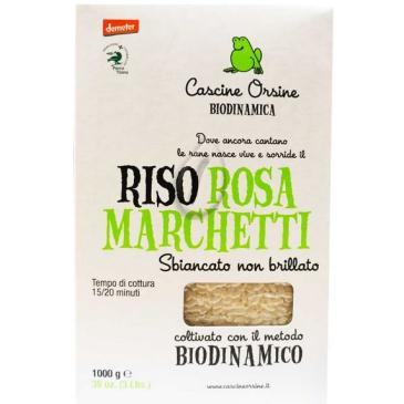 Riso Rosa Marchetti Sbiancato non brillato biodinamico 1kg
