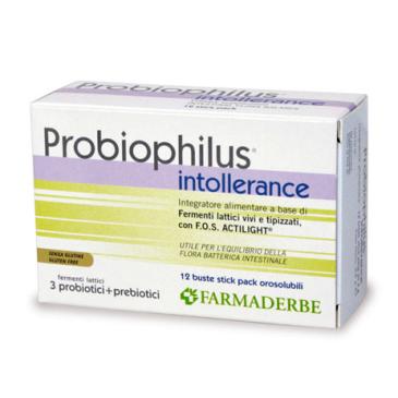 Probiophilus Intollerance 12 buste stick pack orosolubili da 2g