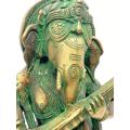 Statua Ganesh suonatore in bronzo - foto 1