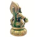 Statua Ganesh suonatore in bronzo - foto 2