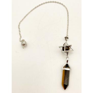 Pendolo in ottone cromato color argento a cuneo - Negozio Esoterico ed  Olistico - Shop di Lux Nova