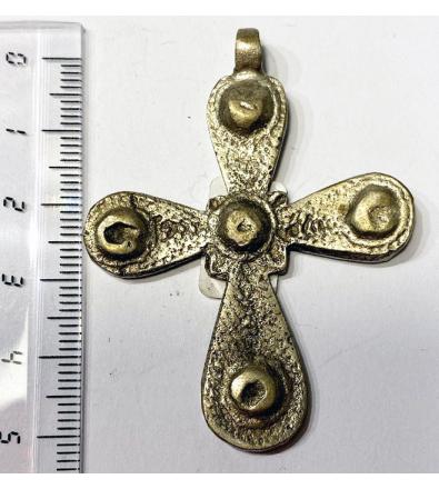 Ciondolo Amuleto Croce Copta Etiope in Argento