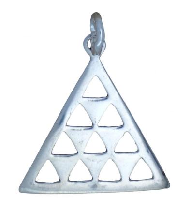 Ciondolo Amuleto in Argento a forma di Piramide 2,8 cm