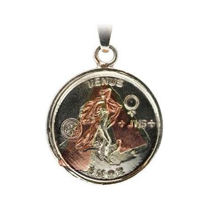 Ciondolo Amuleto di Re Salomone e della Dea Venere 2,5 cm