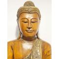 Buddha seduto Bhumisparsha in legno - foto 1