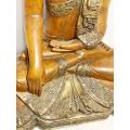 Buddha seduto Bhumisparsha in legno - foto 3