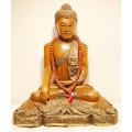 Buddha seduto Bhumisparsha in legno - foto 4