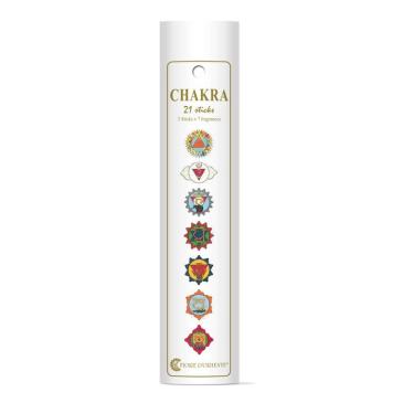 Incenso dei Chakra Incense Box, 3 sticks X 7 Fragranze ( tot 21 sticks)
