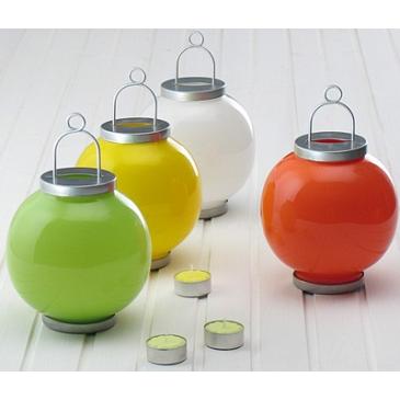 Lanterna in vetro per candeline votive o tea light