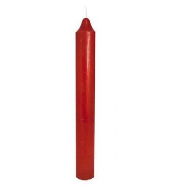 Candela cilindrica rossa 20 cm