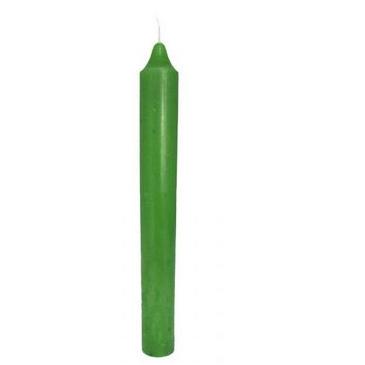 Candela cilindrica Verde 20 cm