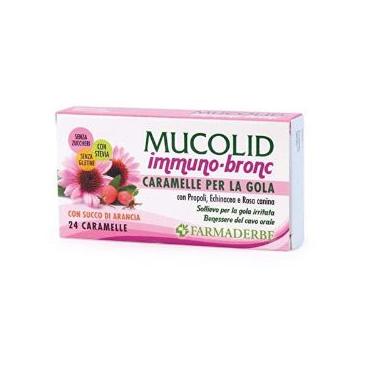 Mucolid bronc caramelle per la gola - Immuno-Arancia 70gr