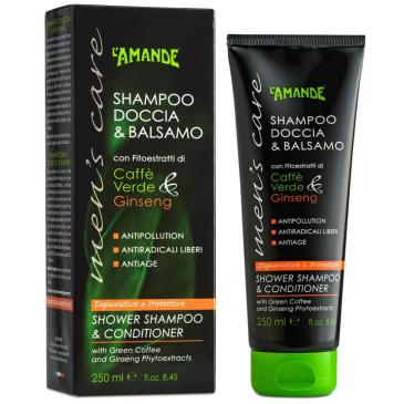 Men's care Caffè Verde & Ginseng Shampoo Doccia e Balsamo 250ml