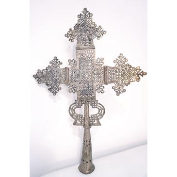 Amuleto Croce Copta Etiope 70 cm con base da tavolo