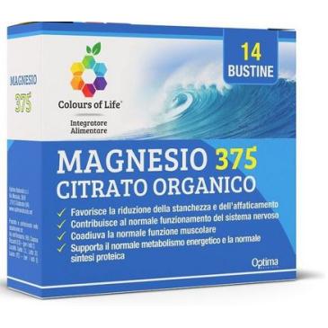 Colours of Life Magnesio 375 Citrato organico 14 bustine