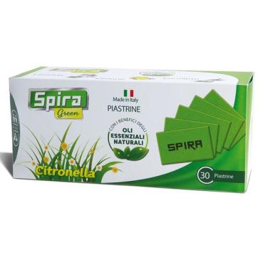 Piastrine agli oli essenziali Spira Green 30 pz