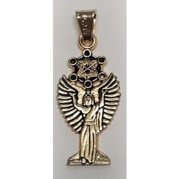 Ciondolo Amuleto dell'Arcangelo Metatron in bagno d'oro
