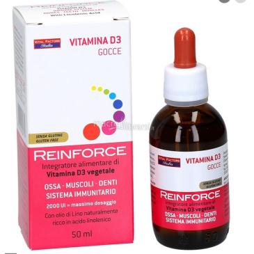 Reinforce - Integratore di Vitamina D3 Vegetale in Gocce