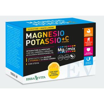 Magnesio e Potassio + Vitamina C - Gusto Limone