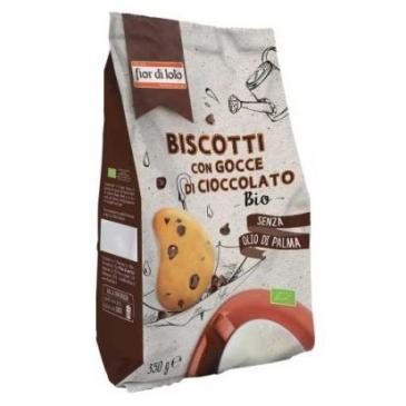 Biscotti con gocce di cioccolato Bio 350g