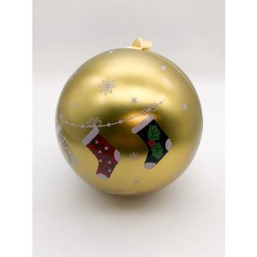 Palla di Natale Oro con infuso Christmas Tea 8 filtroscrigno