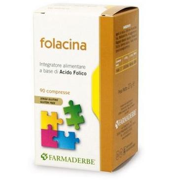 Folacina integratore alimentare a base di acido folico 90cp (27g)