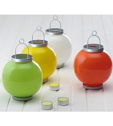 Lanterna in vetro per candeline votive o tea light