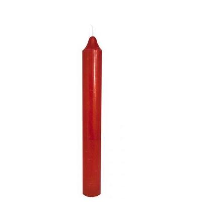 Candela cilindrica rossa 20 cm