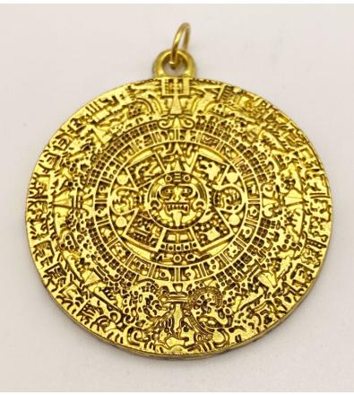 Ciondolo Amuleto Calendario Azteca 5 cm