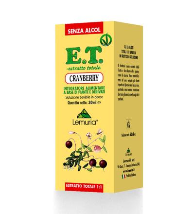 E.T. Cranberry – Mirtillo rosso americano (Vaccinium macrocarpon Ait. 30ml