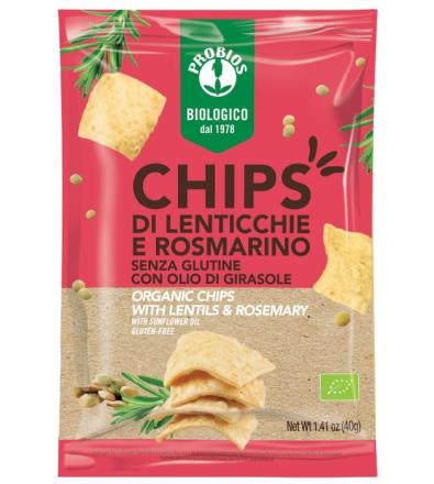 Chips di Lenticchie e Rosmarino 40g