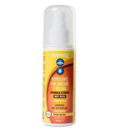 Repellente per Zanzare e Zecche Formula Strong 8h Spray 100ml