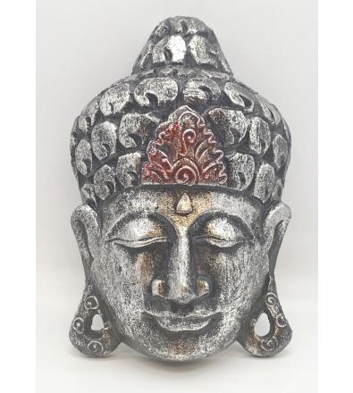 Maschera Indonesiana da appendere con Buddha