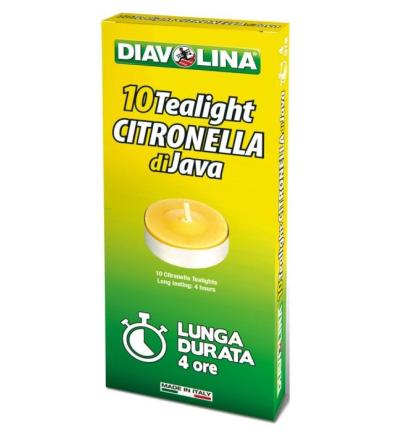 Tealight Citronella di Java 10pz