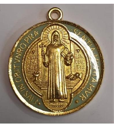 Ciondolo Amuleto Medaglia di San Benedetto