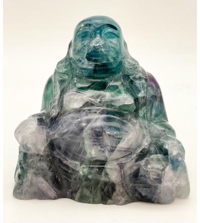 Buddha della Ricchezza in Fluorite