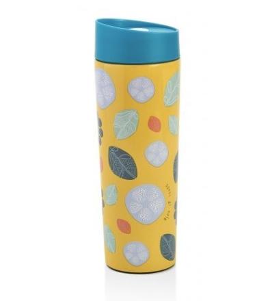Thermos Click and Drink in Acciaio Twice Giallo 360ml