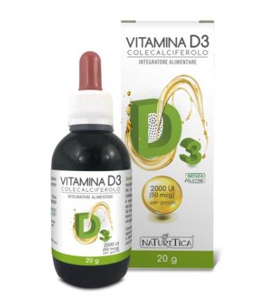 Vitamina D3 in Gocce - 2000UI per goccia