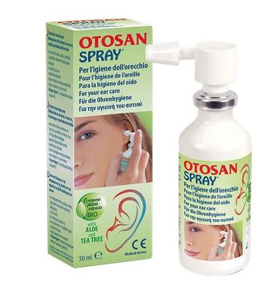 Otosan Spray per la pulizia dell'orecchio con Aloe e Tea Tree 50ml
