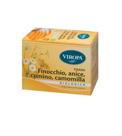 VIROPA Finocchio, Cumino, Anice, Camomilla BIO 15 filtri 28,5 g