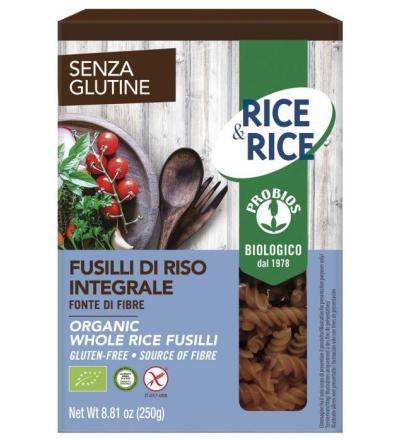 Rice&rice fusilli di riso integrale 250g