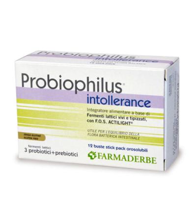 Probiophilus Intollerance 12 buste stick pack orosolubili da 2g