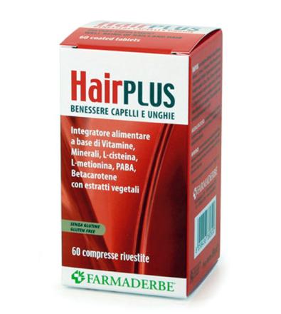 Hair Plus 60cpr rivestite capelli e unghie (senza glutine)