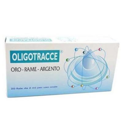 Oligotracce Oro Rame Argento 20 fiale da 2 ml per uso orale