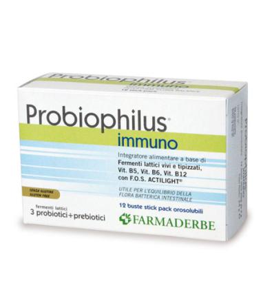 Probiophilus Immuno 12 buste stick pack orosolubili da 2g